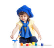 artist kid girl drawing and painting