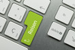 canvas print picture - Reisen keyboard key 2