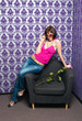 The fashionable girl