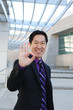Asian Business Man (Focus on Hand)