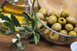 Olive oil and olives