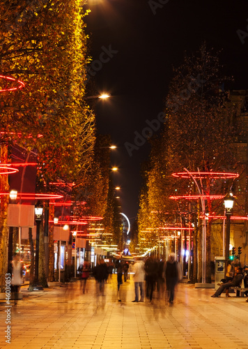 Photo: Night on Champs Elysees Night on Champs Elysees