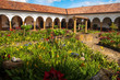 The courtyard of a monastery in Colombia