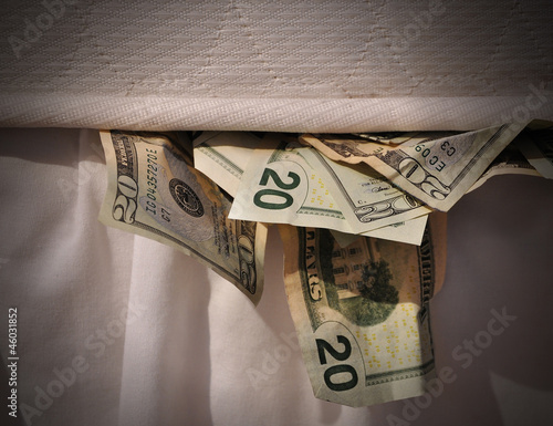 Photo: Hiding Money in Mattress Hiding Money in Mattress