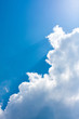 Blue sky with white clouds