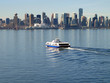 Vancouver Canada cityscape with sea bus.