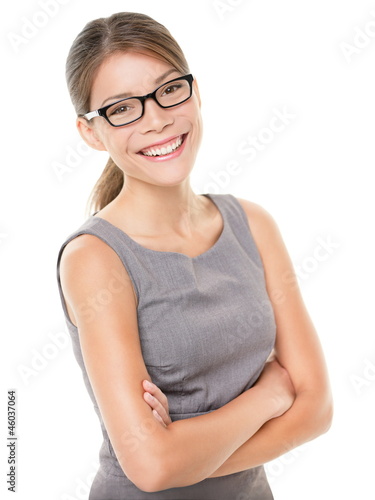 Photo: Woman wearing glasses eyewear Woman wearing glasses eyewear