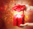 Photo: Red Holiday Gift Box Red Holiday Gift Box