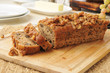 Banana bread with walnuts