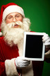 Santa with touchpad
