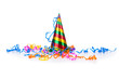 Party items on the white