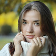 beautiful girl in cold season