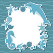 Vector: Marine life background Marine life background