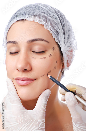 Photo: Woman under the plastic surgery Woman under the plastic surgery
