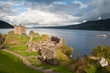 Photo: Urquhart castlle with Loch Ness in background Urquhart castlle with Loch Ness in background