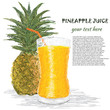Vector: pineapple juice pineapple juice