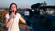 Video: TV reporter on assignment TV reporter on assignment