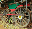 Old steam locomotive.