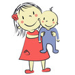 Faire part fille bébé garcon