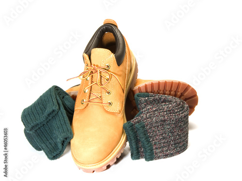 Photo: rugged outdoor low cut oxford work shoe boot ragg socks rugged outdoor low cut oxford work shoe boot ragg socks