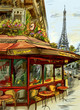 Paris street - illustration