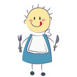 Illustration: bonhomme appétit bonhomme appétit