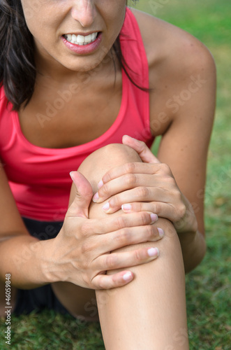 Photo: Knee sport injury Knee sport injury