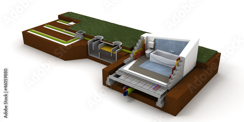 Illustration: Home sewage system Home sewage system