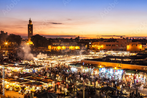 Photo: Marrakesch, Djemaa el Fna, Marokko Marrakesch, Djemaa el Fna, Marokko