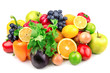 Set of fruits and vegetables