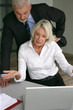 Foto: Confused senior business partners Confused senior business partners