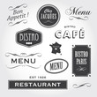 vintage ornaments and signs french restaurant