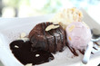 Chocolate Lava Cake with ice cream