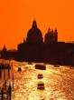 Grand canal & Santa Maria della Salute church, Venice, Italy.