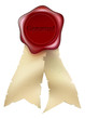 Vector: Guaranteed Wax Seal and ribbon Guaranteed Wax Seal and ribbon