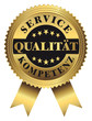 Service - Qualität - Kompetenz Premium Goldvignette