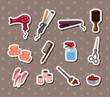 hairdressing KIT stickers
