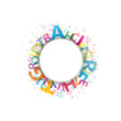 Abstract Colour Alphabet on white background # Vector