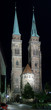 Night view of the Saint Sebaldus Church in Nuremberg