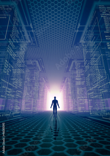 Illustration: hacker world hacker world