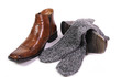 Winterschuhe und Socken