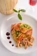 full chicken's breast with ham and spinach