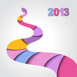 Vektor: 2013 Year of the snake 2013 Year of the snake