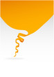 Vector: Abstract ribbon speech bubble vector background Abstract ribbon speech bubble vector background