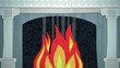 Winter Fireplace Loop HD