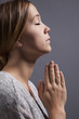 Woman Praying with Hands