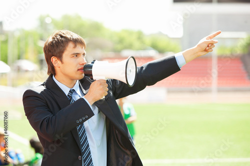 Photo: Business Announcement Through Loudspeaker 2 Business Announcement Through Loudspeaker 2