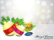 abstract christmas background with gifts