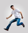 Photo: Young man dancing and jumping Young man dancing and jumping