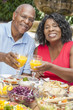 Photo: Senior African American Couple Drinking Orange Juice Senior African American Couple Drinking Orange Juice